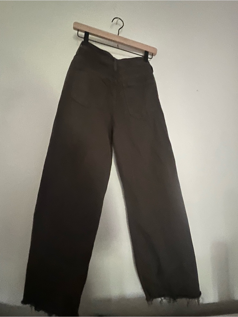 Just Black Men's Wide-Leg Chinos in Dark Brown